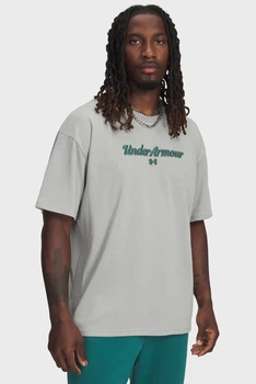 Чоловіча сіра футболка UA M HWT WM SS Under Armour S 6009266-069