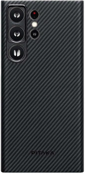 Чехол Pitaka MagEZ MagSafe Case 3 1500D для Samsung Galaxy S23 Ultra (S918) Twill Black/Grey KS2301U