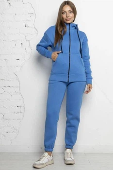 Костюм для женщин теплый plus size 426 Синий 56р