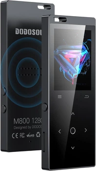 MP3-плеєр DODOSOUL 128 ГБ з Bluetooth 5.2, FM-радіо та навушниками