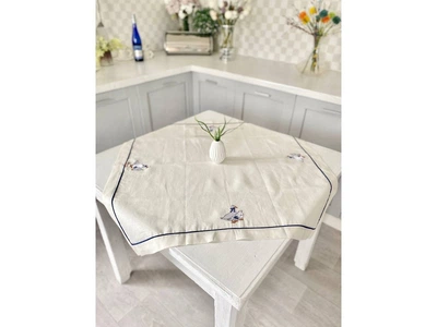 Скатертина з вишиваної колекції "Гуси" GU01-85 Limaso 85x85 см 000363873
