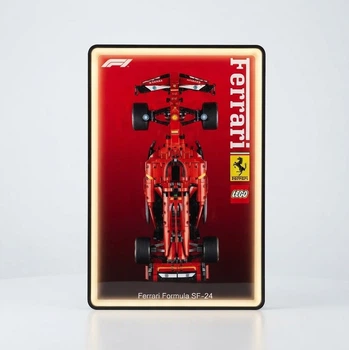 Настенная рамка-подставка для конструктора LEGO Technic Ferrari Formula SF-24