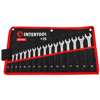 Чохол-органайзер INTERTOOL BX-9015 для 15 ключів