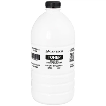 Тонер Brother Universal bottle, 1kg Gantech (TSM-HYD200B-1)