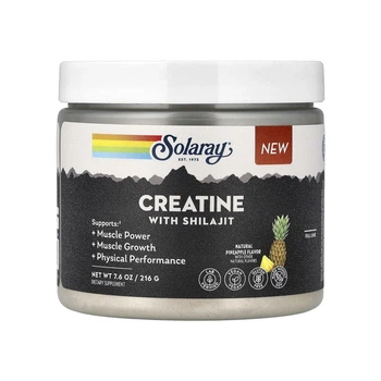 Креатин із шиладжитом Solaray Creatine with Shilajit 216 г зі смаком ананаса