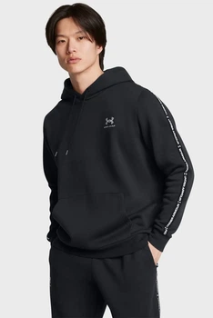 Чоловіче чорне худі UA Icon Fleece HD Taping Under Armour L 1389356-001