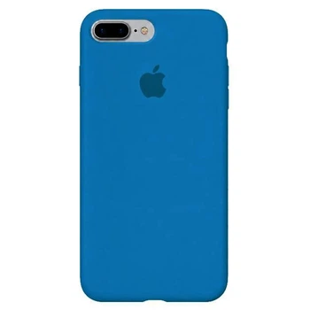 Чохол силіконовий Full Silicone Case for iPhone 7 Plus / 8 Plus Blue (з закритим низом)
