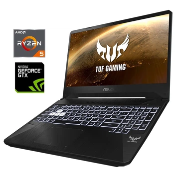 Ігровий ноутбук Б-клас Asus TUF Gaming FX505DT / 15.6" (1920x1080) IPS / AMD Ryzen 5 3550H (4 (8) ядра по 2.1 - 3.7 GHz) / 16 GB DDR4 / 256 GB SSD NVMe / nVidia GeForce GTX 1650, 4 GB GDDR5, 128-bit / WebCam б/в