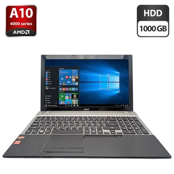 Ноутбук Acer Aspire V3-551G / 15.6" (1366x768) TN / AMD A10-4600M (4 ядра по 2.3 - 3.2 GHz) / 8 GB DDR3 / 1000 GB HDD / AMD Radeon HD 7660G Graphics / WebCam / DVD-ROM / АКБ не держит б/у