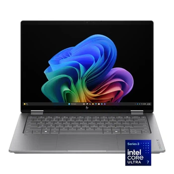 Ноутбук HP OmniBook X Flip 14-kb0023dx 14" OLED 1920x1200 60 Гц / Intel Core Ultra 7 355 / Intel Graphics / RAM 16 ГБ / LPDDR5x / SSD 1 ТБ / Windows 11 Home / 1.4 кг (D3KN6UA)