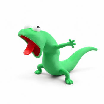 Іграшка Ящірка Том що кричить, з мультфільму Стрибунці. 3D-Іграшка Lizard Tom Сurious from Hoppers.