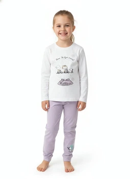 Хлопковая пижама для девочки Peanuts рост 110-116 (PI0047G106)