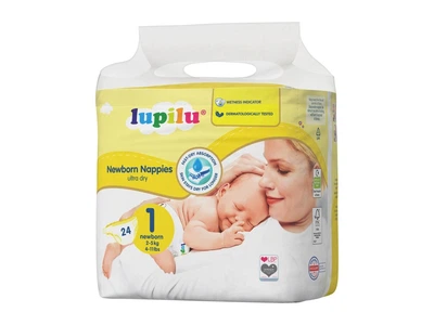 Підгузки дитячі Lupilu 1 Ultra Dry 2-5кг 24 шт (4056489352235)
