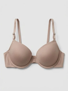 Жіночий гладкий бюстгальтер Primark Cares T-Shirt Bra (без пуш-ап, вшиті бретелі) 75А бежевий Б-1116/15