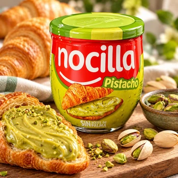 Паста молочно-фісташкова Nocilla Pistacho з шматочками фісташок 180 г Іспанія (8410014517531)