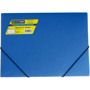 Папка на резинках Buromax А4, JOBMAX, blue