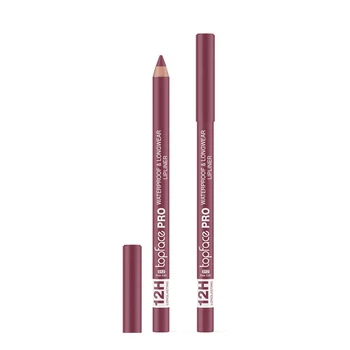 Олівець для губ водостійкий TopFace PRO Waterproof & Longwear PT621 №012 Pink Edit Бежево-рожевий, 1,14 г