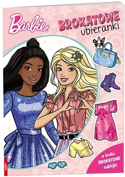 Книга з глітерними наліпками Barbie Глітерні вдягалки (SDLB-1106) (9788325348373)