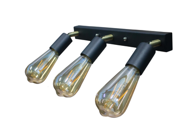 Светильник настенный бра 100lamp Loft Е-27, планка, металл, наклонный механизм (NL 1222-3)