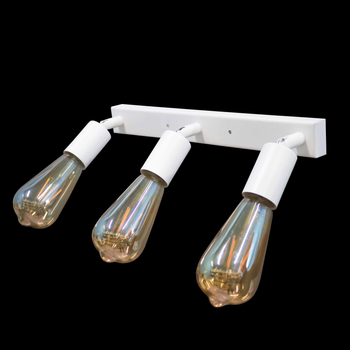 Светильник настенный бра 100lamp Loft Е-27 металл, белый (NL 1222-3W)