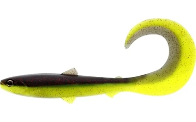 Приманка спиннинговая Westin BullTeez Curltail Box 8cm 3g Black/Chartreuse (1шт),P081-563-007