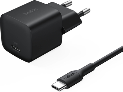 Ładowarka sieciowa Belkin BoostCharge 25W Type-C Wall Charger with Type-C Cable 1m Black (WCA012KQ1MBK-B6)