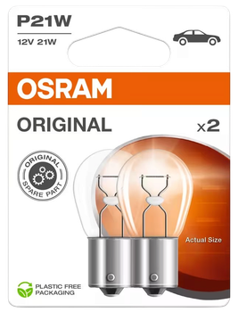 Żarówki samochodowe Osram Original P21W 12 V 21 W 2 szt (7506) (4050300925448)