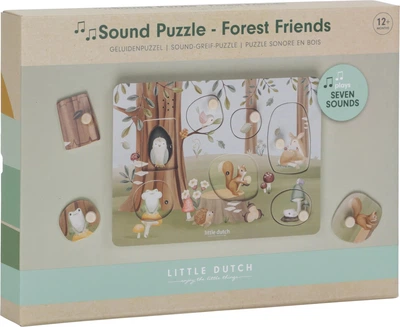 Звуковий пазл Little Dutch LD7240 Forest Friends FSC 7 елементів (8713291772403)