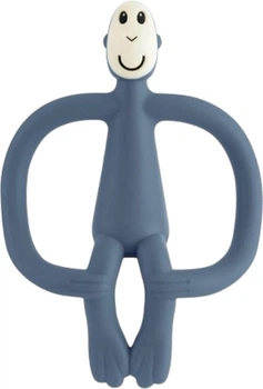 Gryzak kojący Matchstick Monkey ze szczoteczką Małpka Granatowy (MM-T-011) (705604684624)