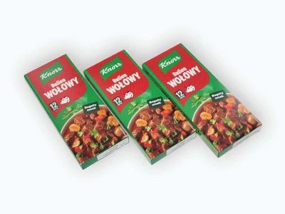 Бульонные кубики Knorr из говядины, комплект из трех, 36 шт