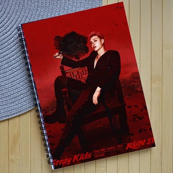 Блокнот Крістофер Бан Bang Chan Stray Kids RUN IT на пружині (38989)