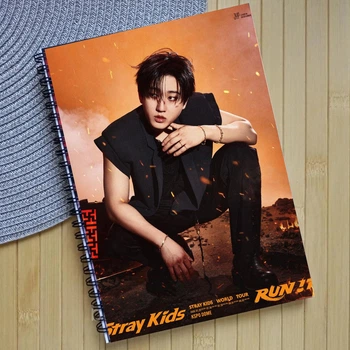 Блокнот Чанбін Changbin Stray Kids RUN IT на пружині (39020)