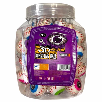 Жувальні цукерки Очі Akbulak Gida 3D Bursting Ball Eye Candy з начинкою 480 г (60*8 г) (0221)