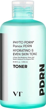 Регенерирующий тонер с полинуклеотидами для сияния кожи VT Cosmetics PDRN Glow Toner 250 мл
