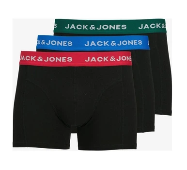 Набор трусов шорты мужской Jack & Jones 196219 2XL 3 шт Черный (2200005174524)