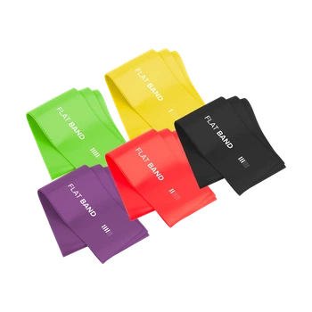 Набір латексових гум для вправ REBEL ACTIVE Flat Band LTs-1 2,5-20 кг 2м 5 шт (RBA-3005)