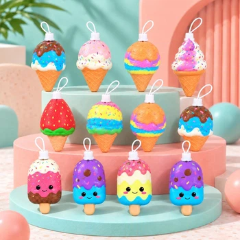 Игрушка антистресс сквиш Мороженое, набор 12 шт, 11x6 см, поролоновая