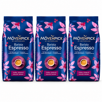 Кава в зернах Movenpick Barista Espresso 1 кг × 3 шт. (3 кг)