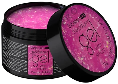 Żel budujący do paznokci Excellent Pro Thixotropy With Effect Mermaid Foil 1 15 g (5903900440042)