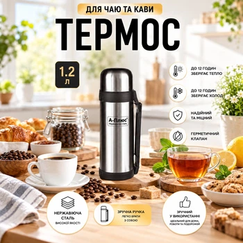 Термос A-PLUS 1.2 л (1756)