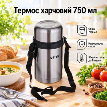 Термос пищевой A-PLUS 750 мл (1663)
