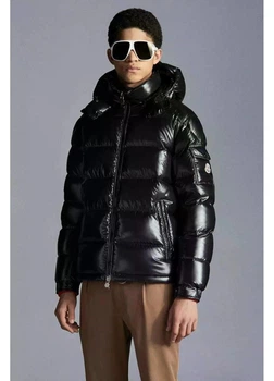 Чоловіча куртка Moncler Maya матова пуховик чорний XL 4460
