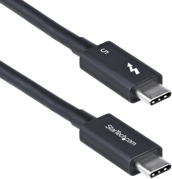 Kabel StarTech USB Type-C - USB Type-C Thunderbolt 5 240 W 0.8 m Black (TBLT5MM80CM240W)