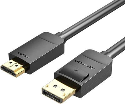Кабель Vention DisplayPort - HDMI 1.5 m Black (6922794733336)