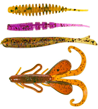 Набір силіконових приманок Lucky John Pro Series Street Fishing Pack 06 SET (46 шт) LJMG-006SET