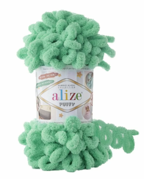 Пряжа для в'язання Alize "Puffy" колір зелений 741