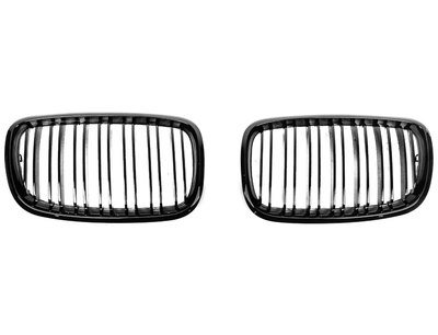 Ноздрі решітка радіатора M-Look V2 чорний глянець для BMW X6 E-71 2008-2014 рр.