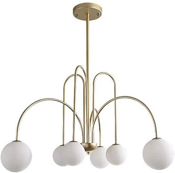 Люстра Nordic Modern Sputnik 6 Copper