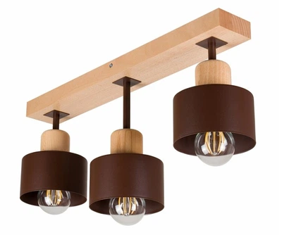 Стельовий світильник WoodLume 3 Line Brown