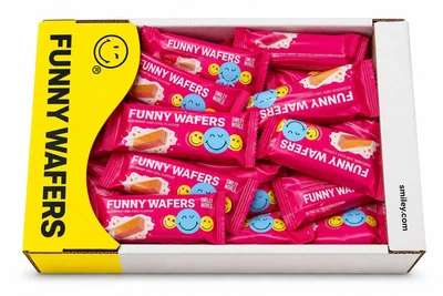 Вафлі Funny Wafers Малина з холодком 400г
